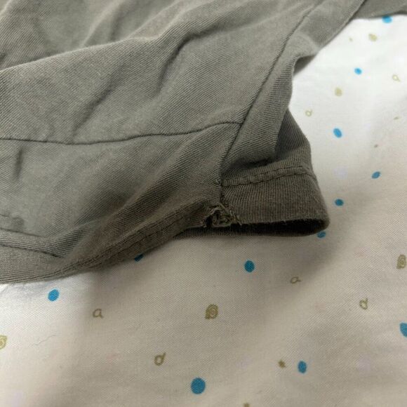 OAK + FORT Flared Wrap Knot Crop Top Green - O/S - Picture 13 of 14